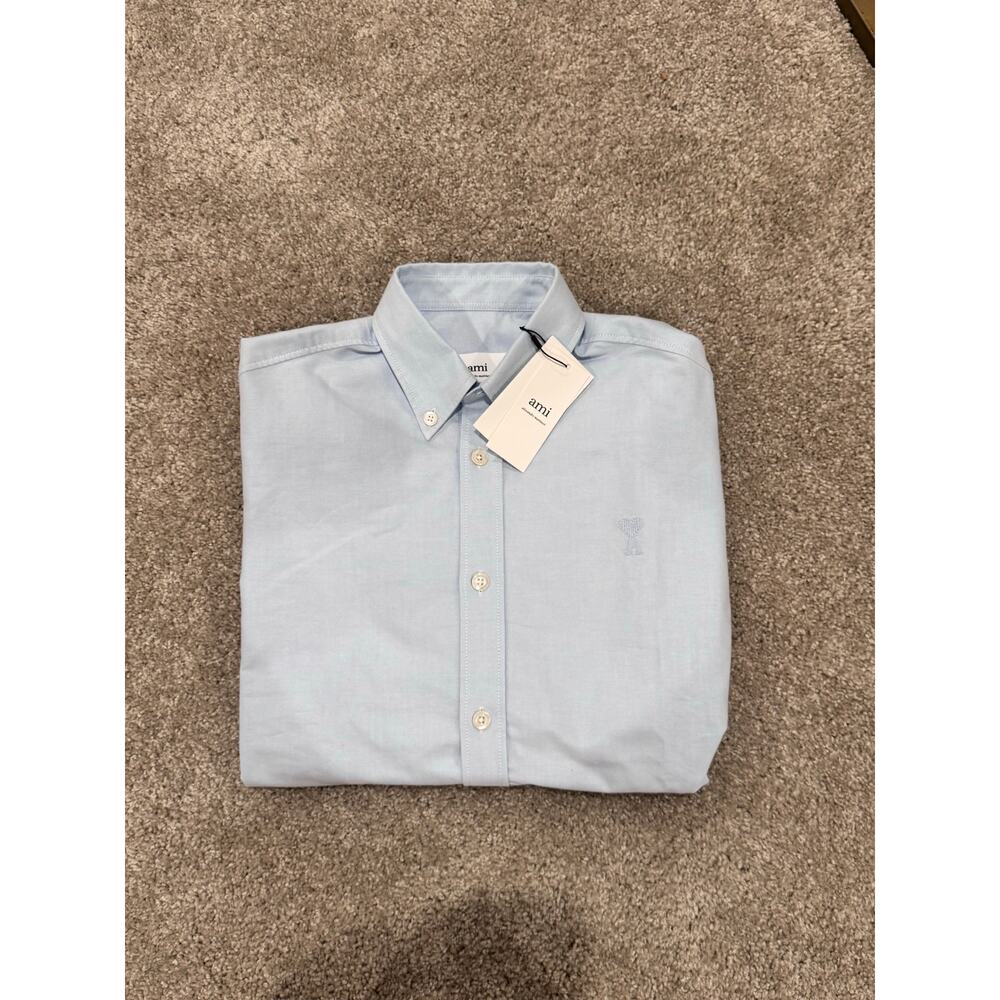 Ami Blue Oxford Shirt (XS-Medium) New